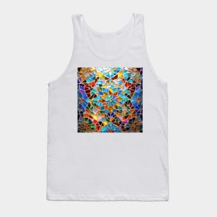 Colorful Glass Mosaik Pattern Tank Top